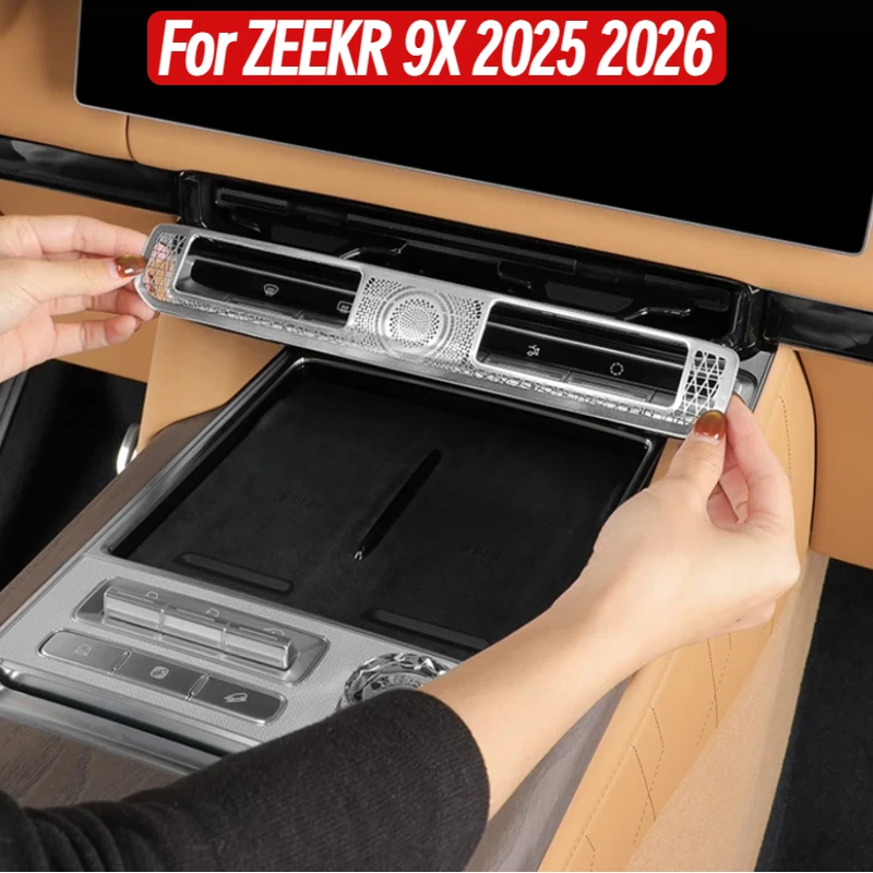 For ZEEKR 9X 2025 2026 Dashboard air vent cover trim bezel garnish front outlet frame molding