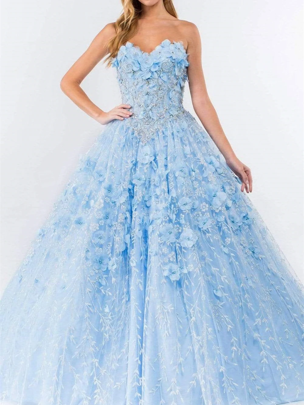 Bejeweled Applique Quinceanera Dress 2023 Sweet 16 Cocktail Dresses Vestidos De Baile 3D Floral Appliques Vestidos De 15 Quincea