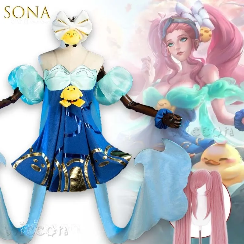 

Disfraz ALeague Sona Buvelle Lotus Hot Springs Косплей Костюм Женский Аниме Персонаж Наряд Хэллоуин фантазия disfraces Adulto