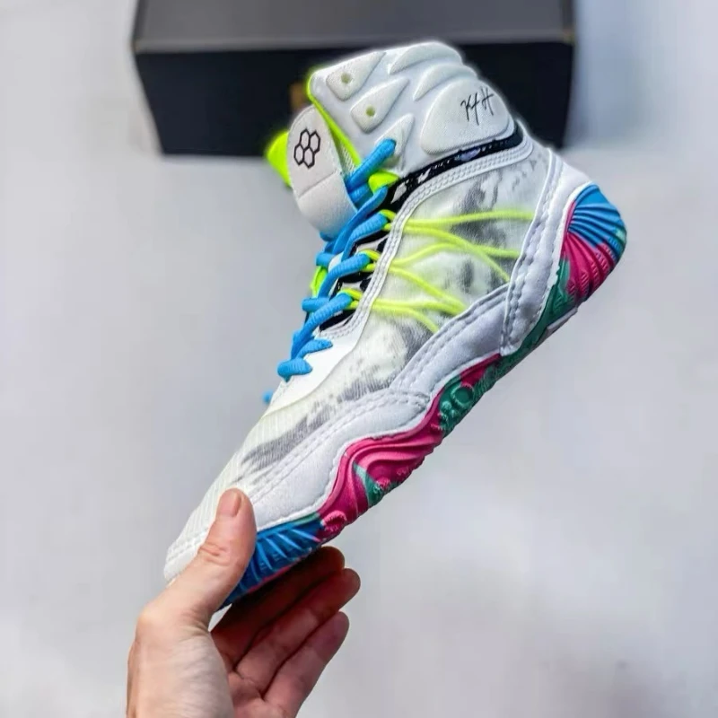 العلامة التجارية الفاخرة أحذية المصارعة الرجال النساء الفاخرة العلامة التجارية أحذية الملاكمة للأزواج مصمم رياضة التدريب حذاء يمكن ارتداؤها أحذية القتال #1