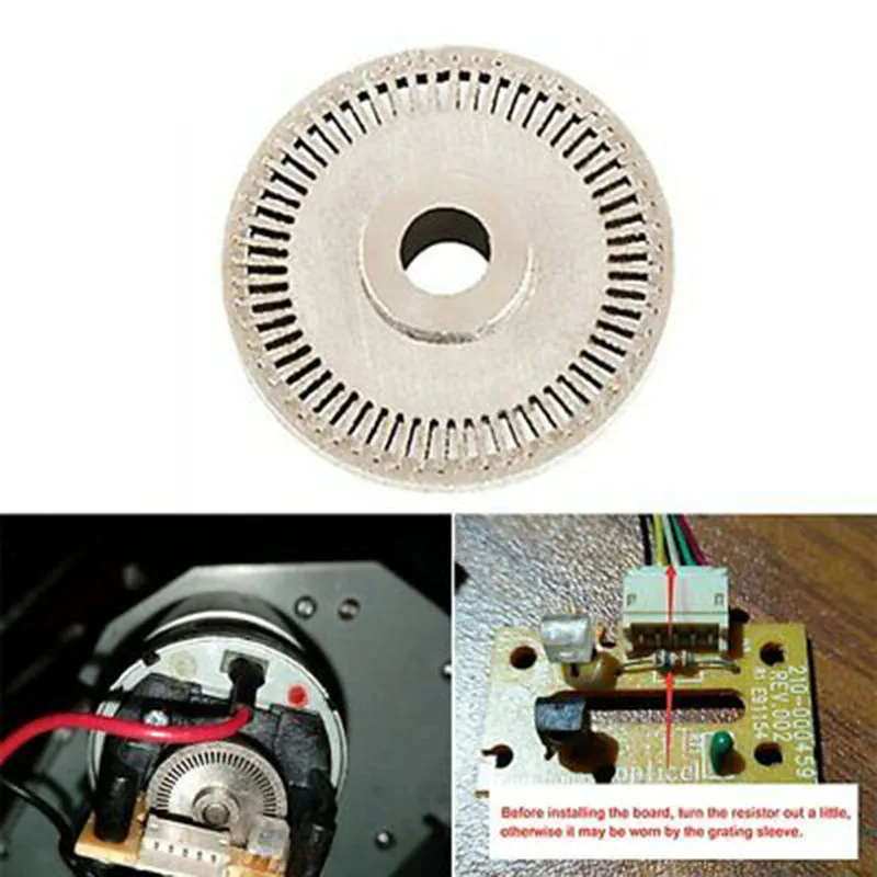 Stainless Steel 60 Slot Wheel Optical Encoder precise For Logitech G25 / old G27 / Driving Force GT