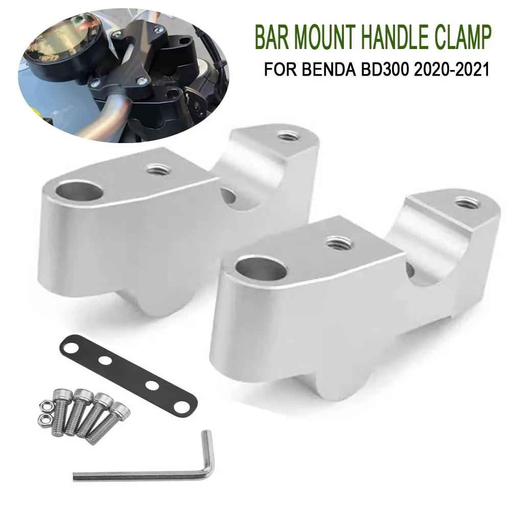 

For BENDA BD300 BD 300 Handle Bar Mount Clamps 2020 2021 Aluminum Motorcycle Handlebar Risers