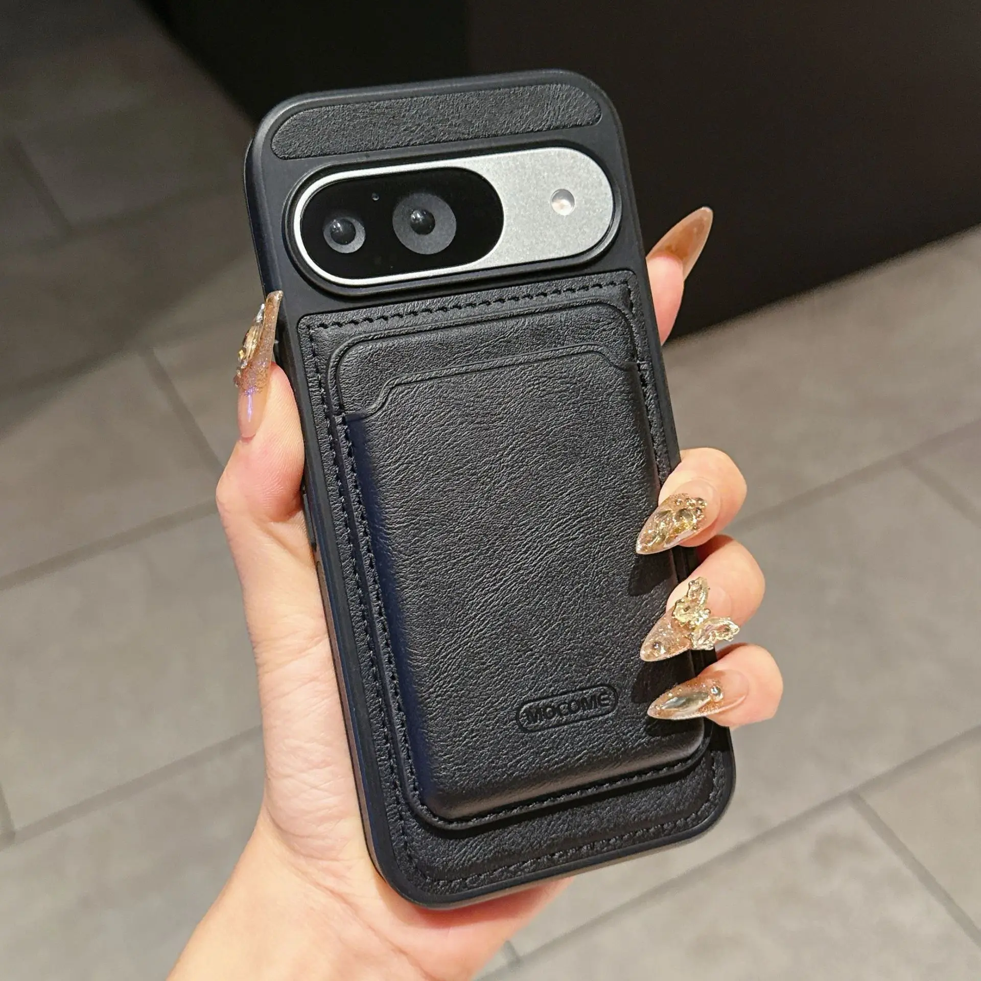 

business Phone Case for Google Piexl 10 Pro Xl 9 9A 8pro luxury Detachable Card Bag Magnetic Wireless Charging Leather Cover