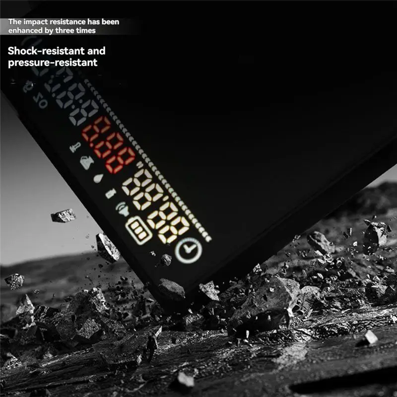 Electronic Coffee Scale/Hand-Brewed Powder-Water Ratio Smart Flow Rate Monitoring Scale Black-B61B