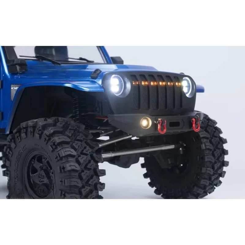 Direct Replacement Part Front Grille and Bumper Upgrade Kit for CROSSRC EMO X 1/8 Scale RC Crawler -Black High-Strength Nylon