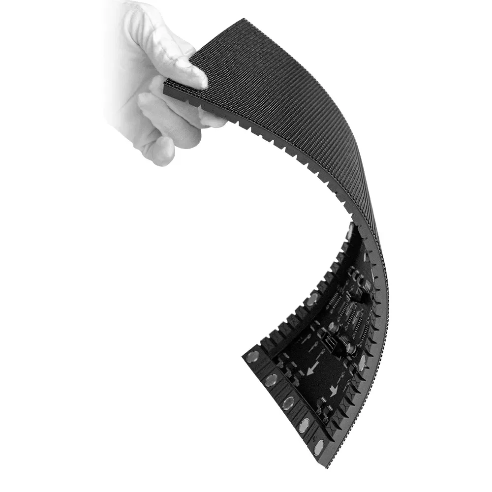 P2 LED Ultra-thin Flexible Indoor Soft Module 320x160mm RGB SMD1415 Bendable Full Color Matrix Panel Programmable Pixel Display