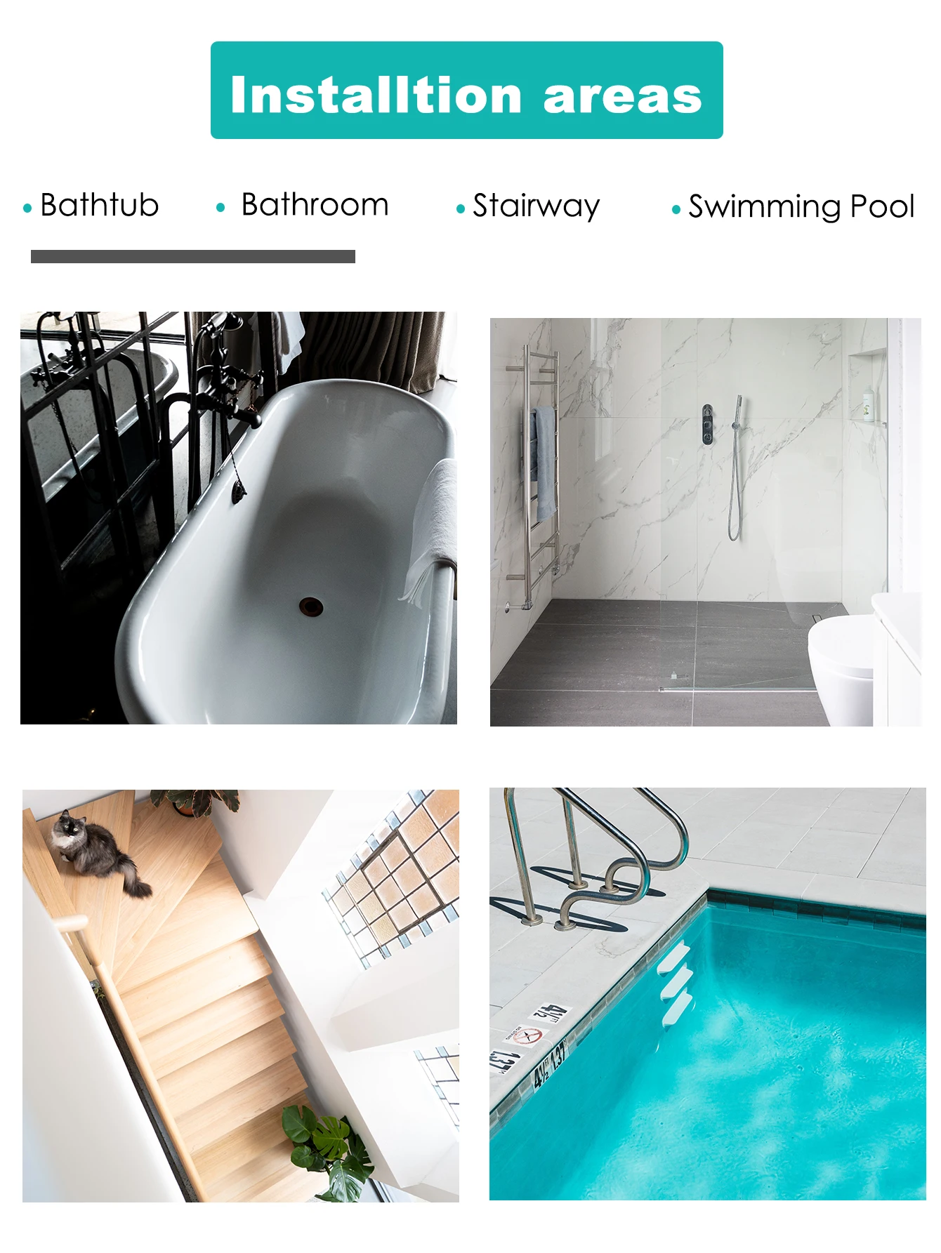 Starfish Star Type Anit-slip Tape Bath Safety Tape Strips Waterproof Anti-Slip Mat Shower Floor Anti-skid Pad Stickers