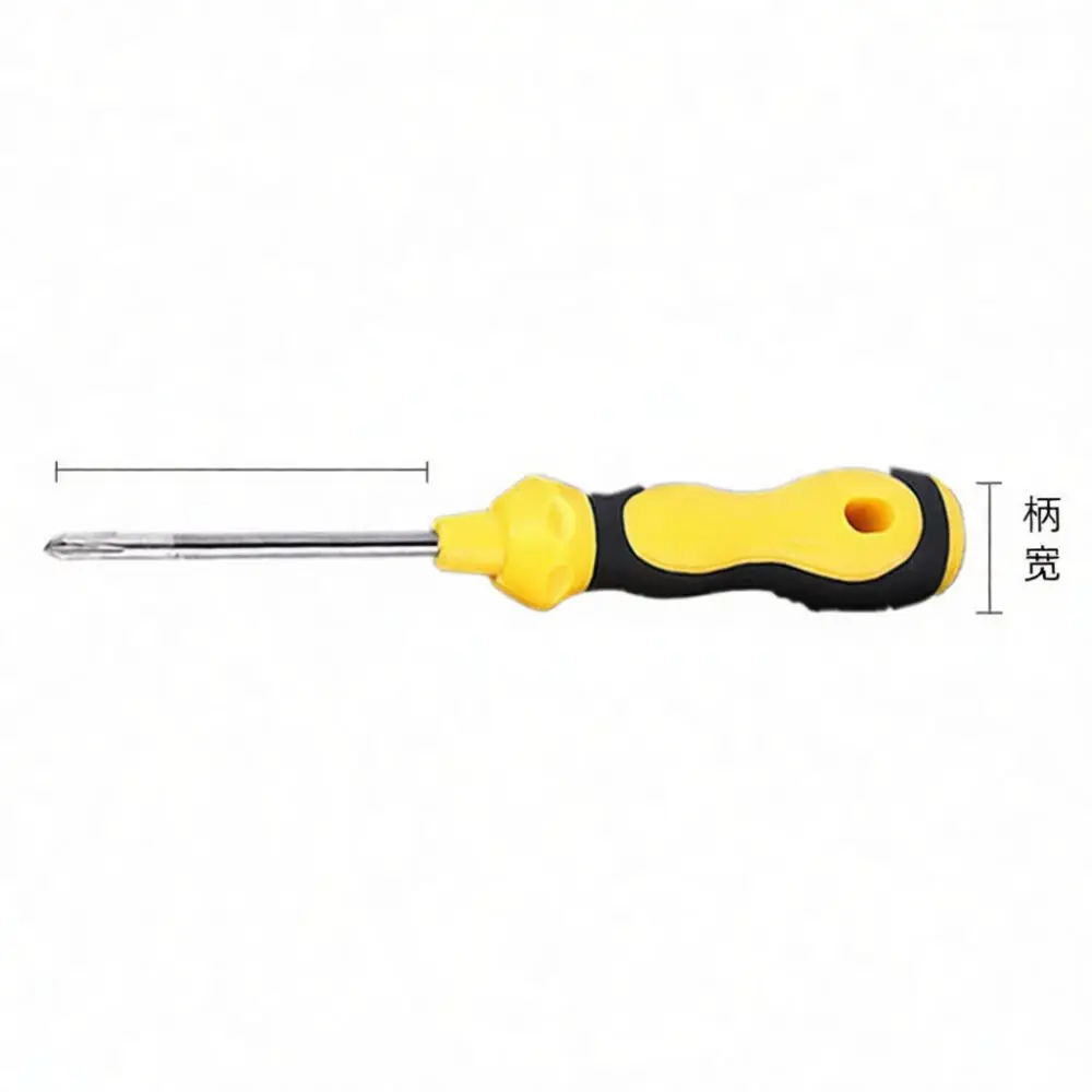 Ergonomic Massage Handle Screwdriver Strong Magnetic Phillips Slotted Bit Durable Steel Hand Tool Accurate Repairing Repair Devi