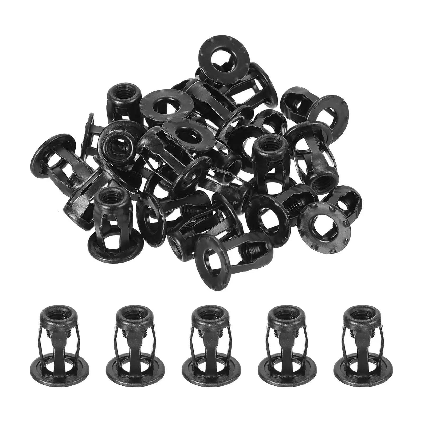 Jack Nuts Petal Shape Nut Threaded Insert Anchor for Wall Fastener Cabinet Decor Drywall Screws Solution