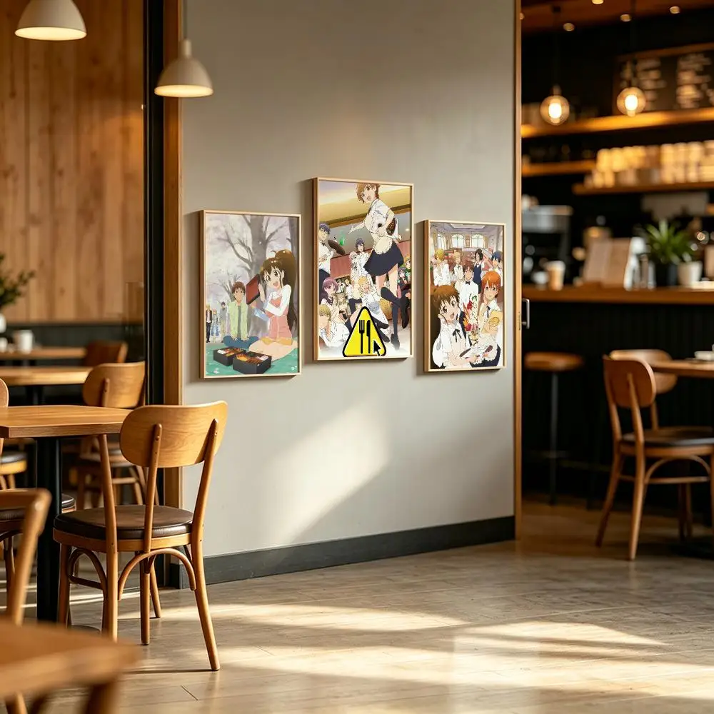 anime Working Poster Poster Waterproof HD Unframed Self‑Stick Decor Wall Art for Home Room Decoration Gift