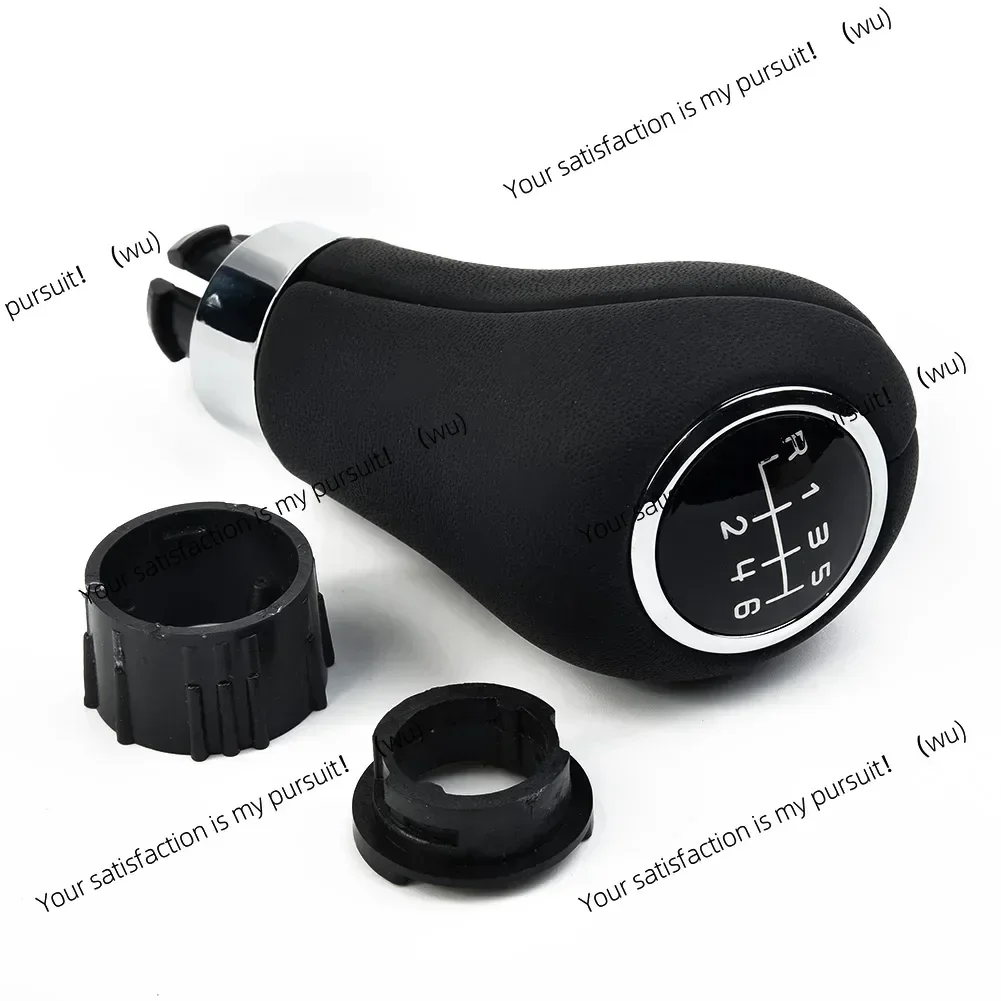 Car shift lever for Mercedes-Benz C-Class W203 W204 W209 black stitched PU 6-speed manual shift lever