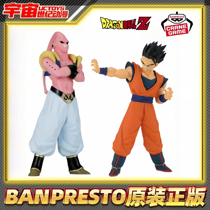 Genuine Bandai Dragon Ball Z MATCH MAKERS Majin Buu Anime Figure Model Toys Collectible Figurines Besktop Decorate Festival Gift
