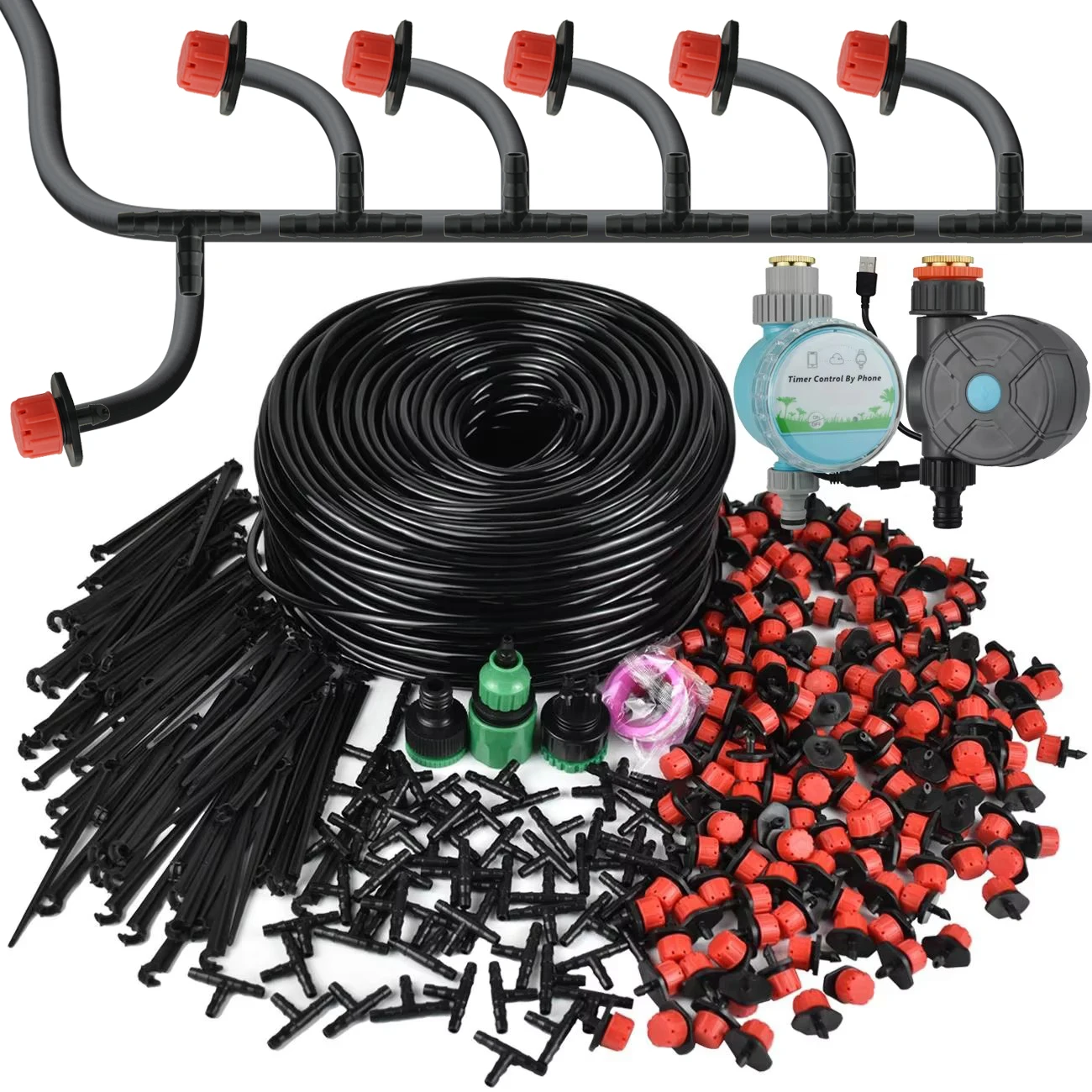 KESLA 5-50M Garden Automatic Drip Irrigation Watering System Hose Micro Drip Watering Kit Drippers for Bonsai Balcony Greenhouse