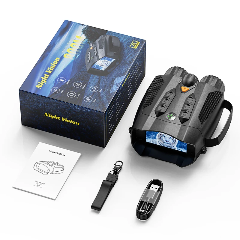 

Night Vision Goggles, 2 Million Pixels with 5000mAh Fast Charging Battery, and for Camping Hunting & Security