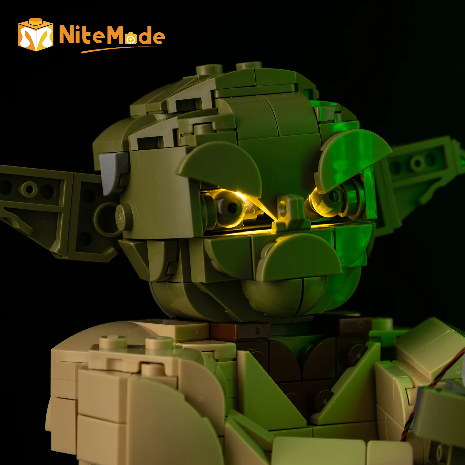 Набор светодиодных ламп EASYLITE для модели Star Yoda Bust 75438, комплект для сборки (модель не входит в комплект)