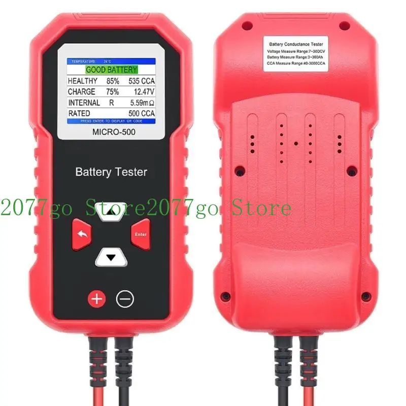 

652F Car Battery Load Tester Household Battery Check Detector Diagnostic Tool for Automotive Technicians