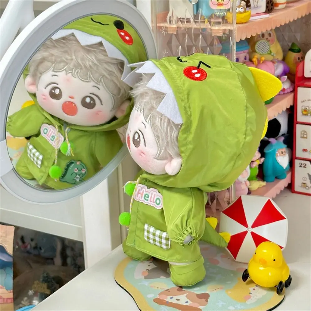 Dress Up 20cm Cotton Doll Clothes Outdoor Raincoat Dinosaur 10cm Doll Outfit Onesuit Lovely Star Doll Clothes Doll Accessories