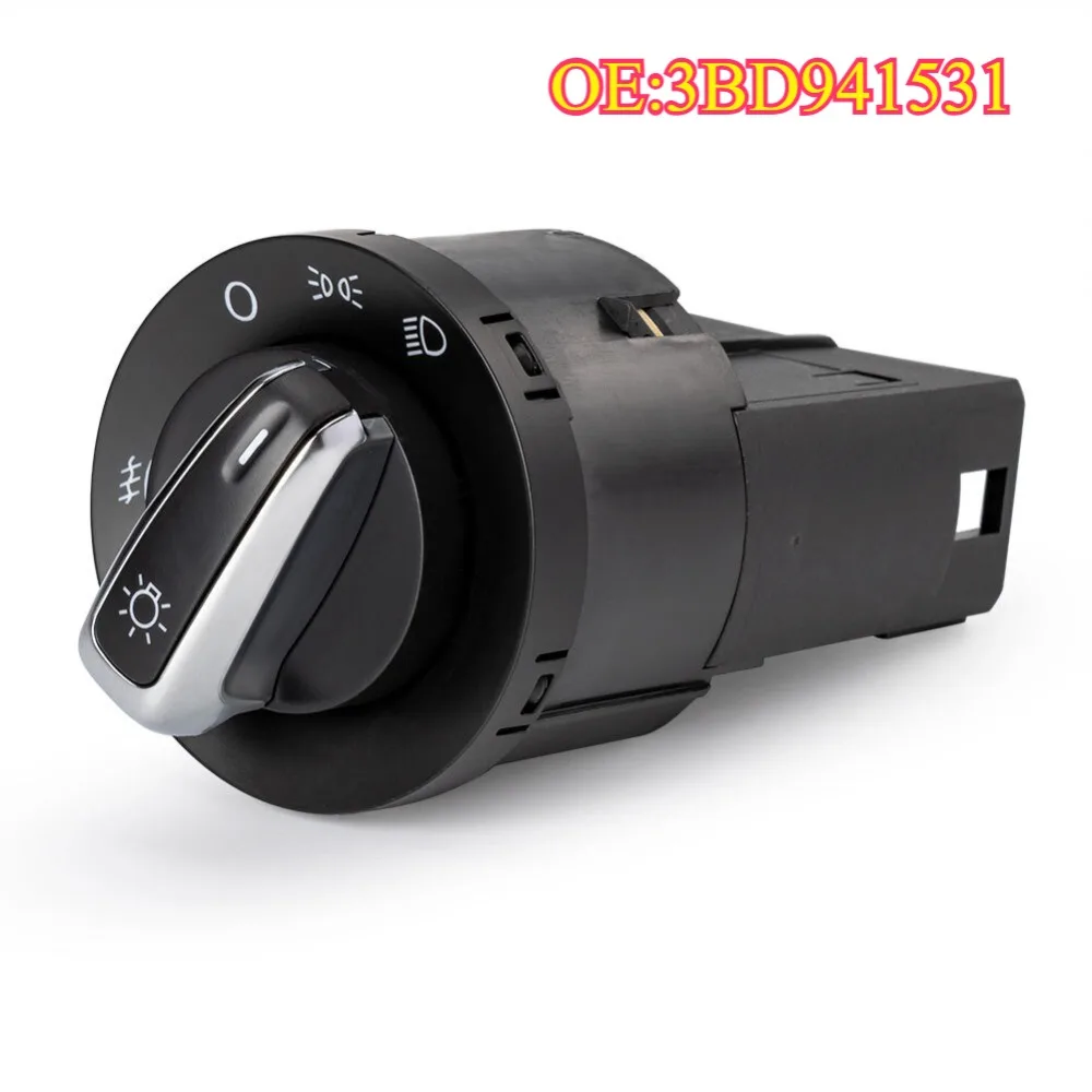 

High quality new for 3BD941531 Chrome-Plated Headlight Switch For Volkswagen Passat B5 B5.5 Golf Bora 3BD 941 531 3BD941531A