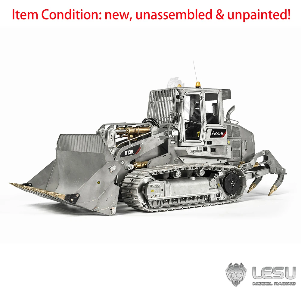 LESU 1/14 973K Hydraulic RC Loader Metal Tracked TOUCAN Updated Version Radio Control  KIT Truck Car Light Sound Vehicle Boy Toy