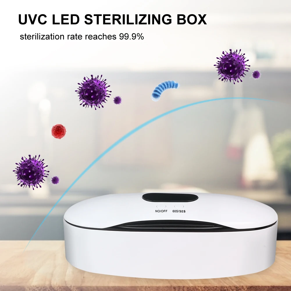 Manicure UV Tool USB UV Case Jewelry Cleaner 60S/90S Ultraviolet LED Box for Nail Art Tool for Comestic Beauty Salon UV Box