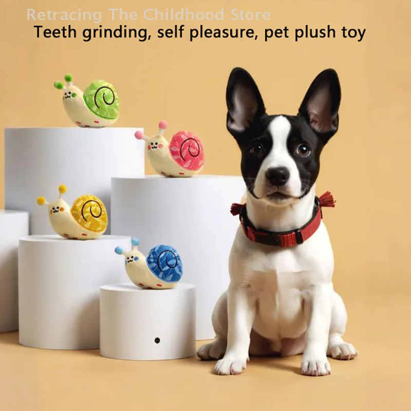 Cute Plush Snails Interactive Toys For Small Large Dogs Bite Resistant Chew Toy Pets Accessories