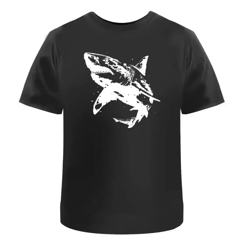 Shark Pixel Art' T Shirt 100 Cotton S Xxl Ta045898