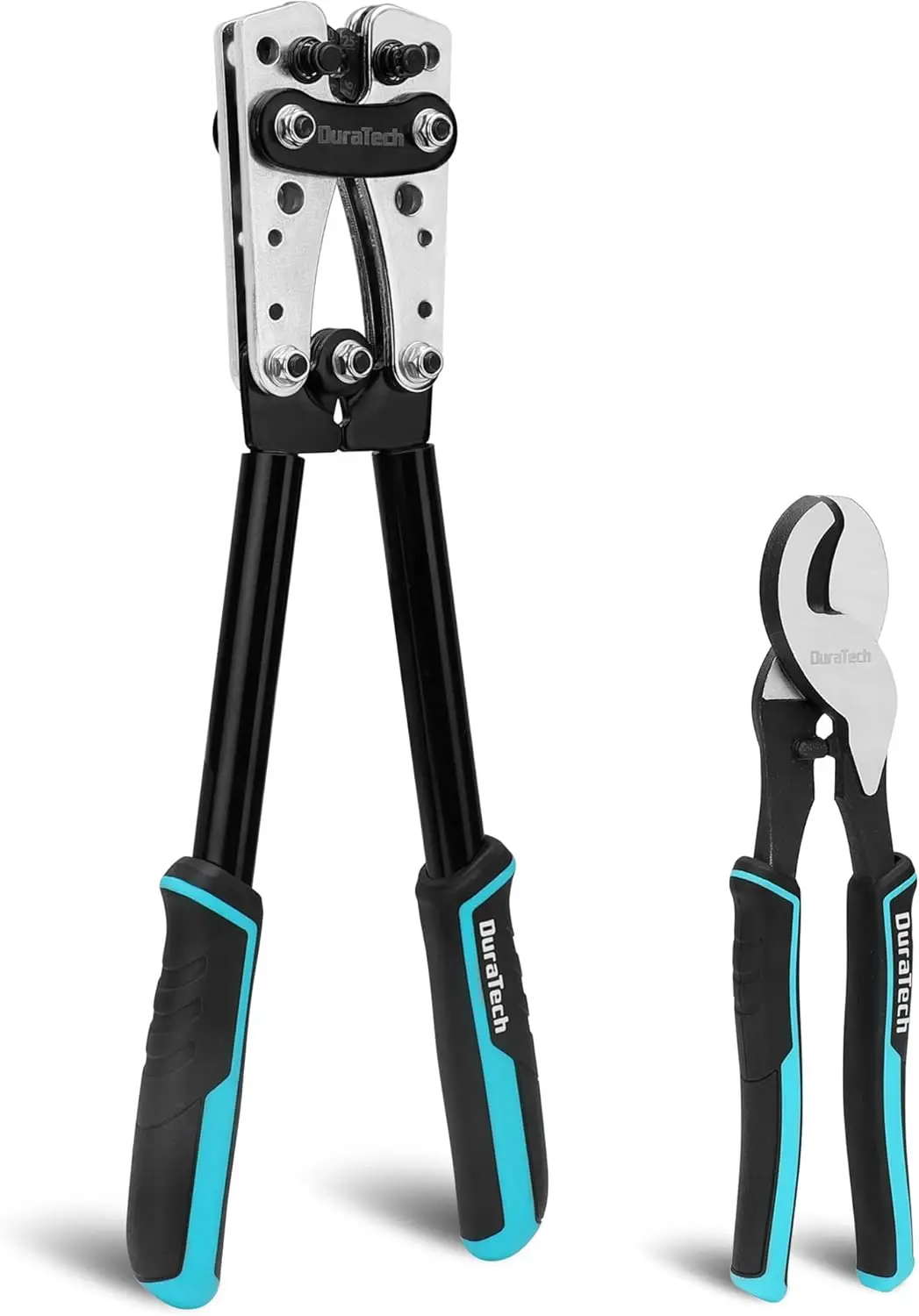 

Heavy Duty Battery Cable Lug Crimping Tool with Wire Cutter for AWG 10-1/0, Copper Lugs