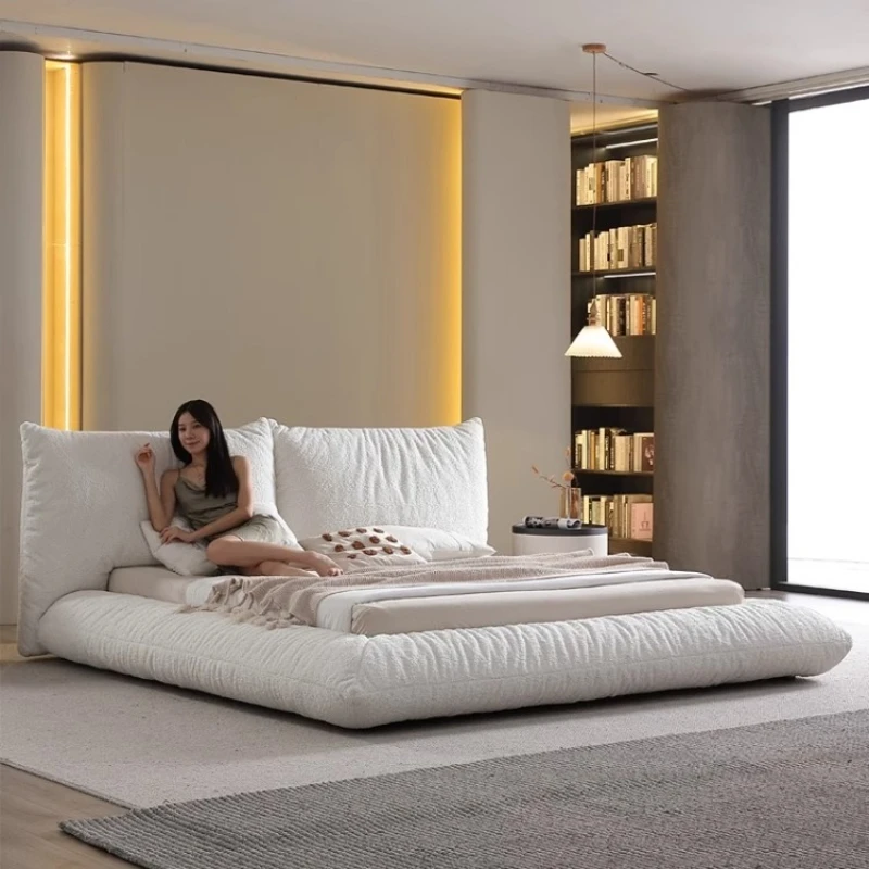 

Loft Modern 200×180cm Bed Double Storage Space White Adults Bedroom Beds King Size Tatami Floor Cama Matrimonial Furniture