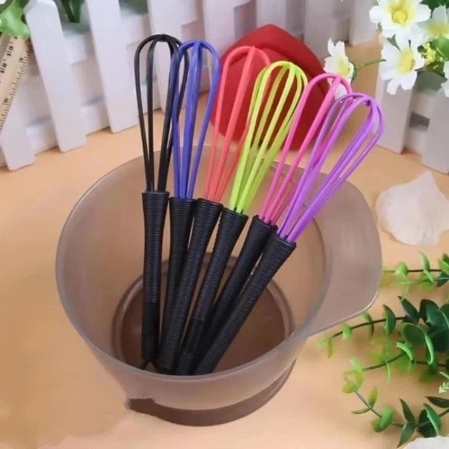 1/5Pcs New Dyeing Paste Mixer Egg Beater Coloring Stick Manual And Automatic Hair And Dye Mixing Tool