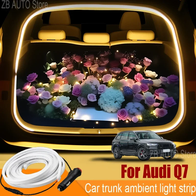 

For audi Q7 Automobile trunk ambient light automatic sensing car interior lighting with accessories