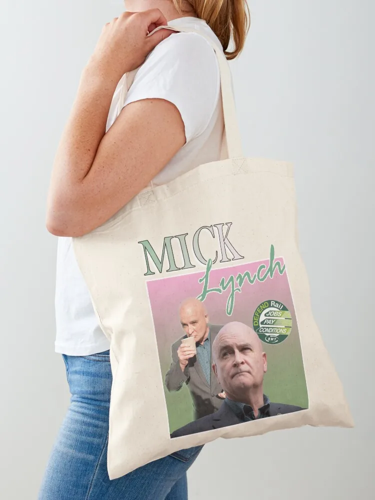 RMT General Secretary Mick Lynch Tote Bag tote bag woman Beach bag Reusable bags Shopper