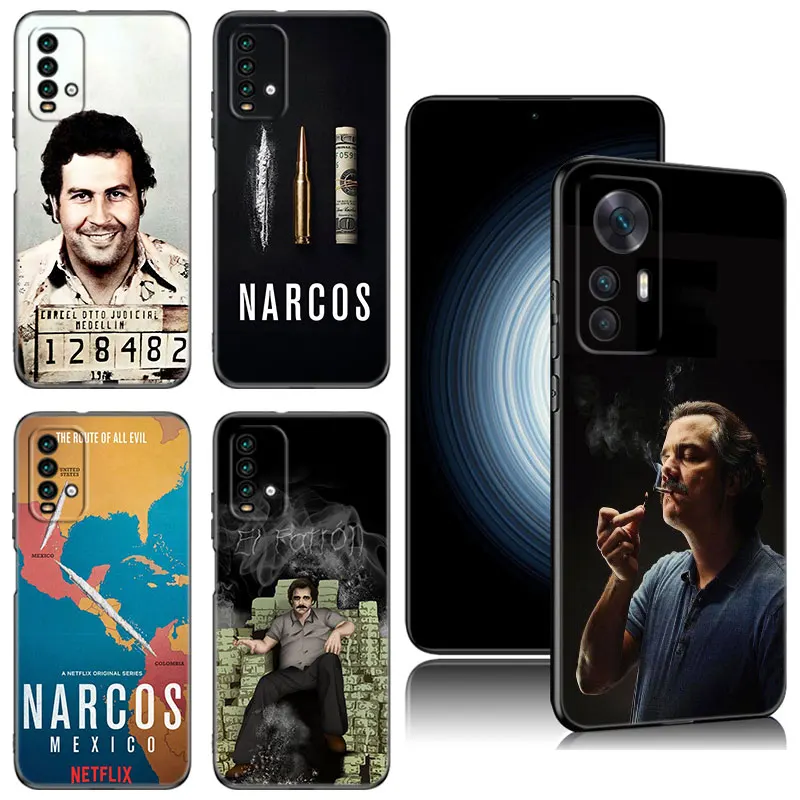 Narcos Pablo Escobar Black Case For Xiaomi Redmi 11 Prime 11A 12C 13C A1 A2 Plus A3 12 4G 10 13R 5G 9A 10A 9C 10C 9i 12R Note 9T