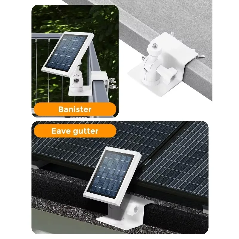 Roof Gutter Special Bracket Solar Panel Bracket Weatherproof Gutter Mount Bracket with Screw for Security Cameras view 6