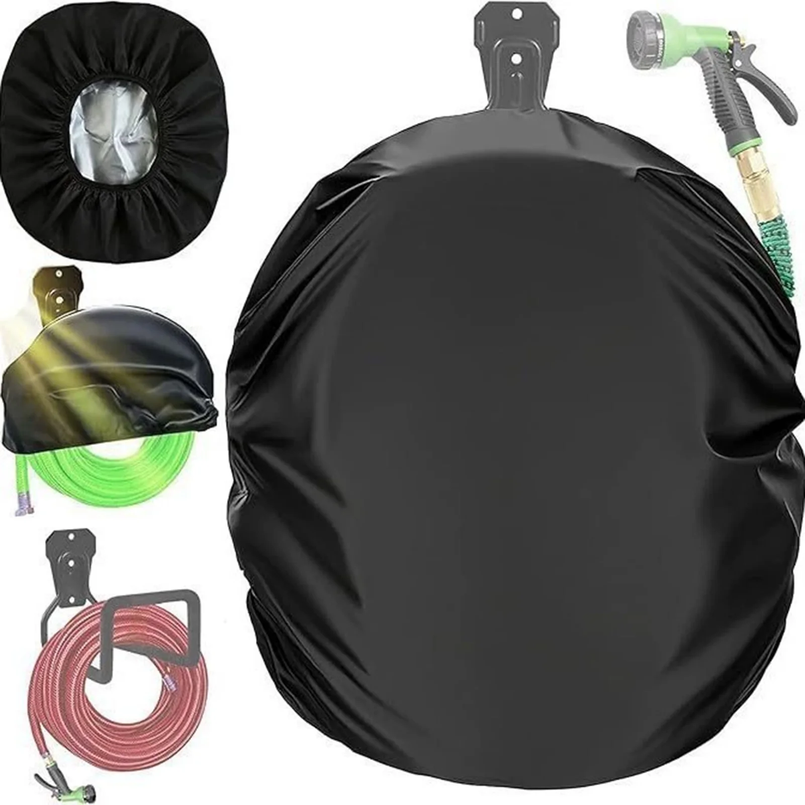 Hose Hanger Cover Waterproof Garden Hose Storage Sleeve for Outdoor Patio Balcony UV Resistant Oxford Cloth Protector