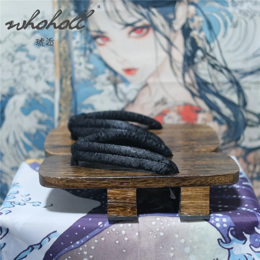 Japanische Samurai Holz Geta Cosplay Kostüme Clogs Mann Frauen Sommer Slipper Zwei-zähne Dicke Plattform Flip-Flops Cosplay Schuhe