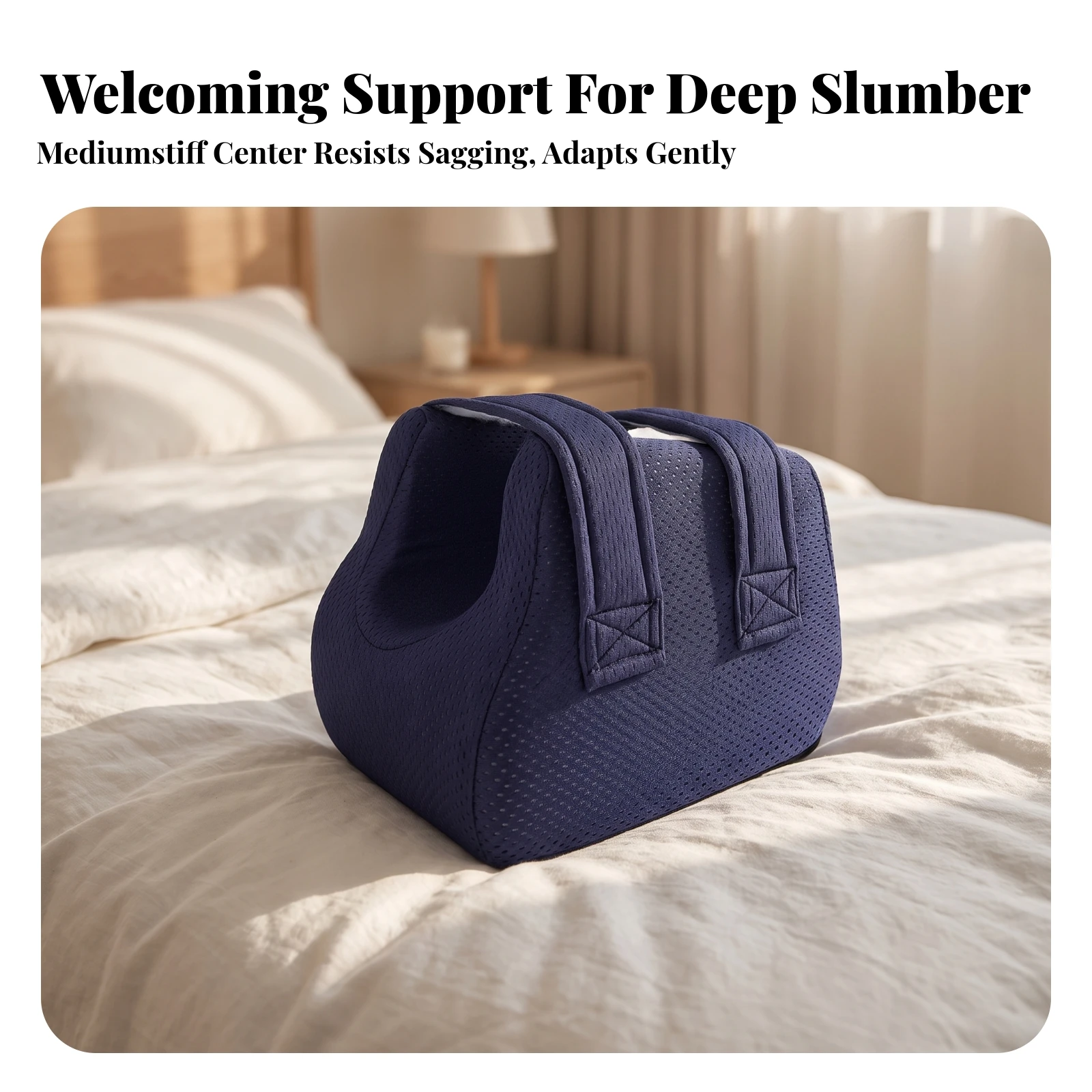 Heel Cushion with Straps Machine Washable Heel Elevator Pillow Ankle Support Cushion Contoured Foot Elevation Pillow Soft
