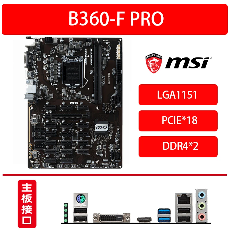 

Used For ASUS b250 H110 H310-F-PRO BTC + multi-PCIE main board