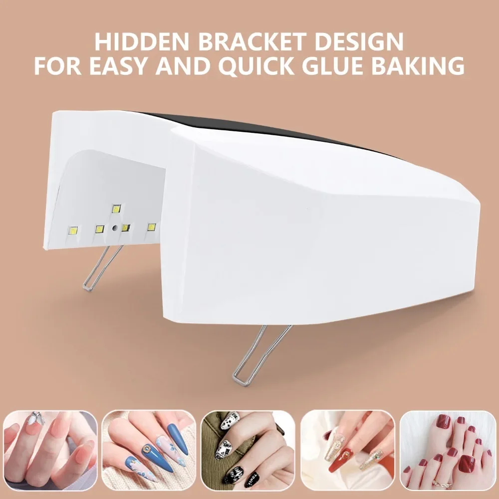 72W krachtige oplaadbare nagellamp draadloze gellakdroger UV-licht voor nagels manicure licht draadloze nagel UV LED-lamp