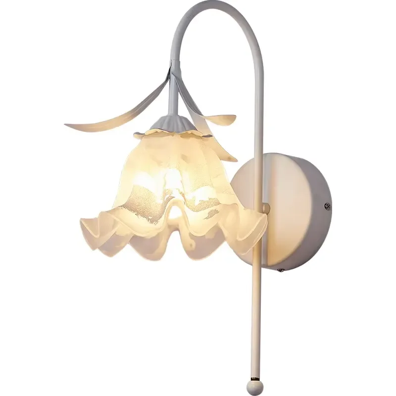 for Modern Nordic Decorative Glass Lantern Bedroom Interior Wall Lamp