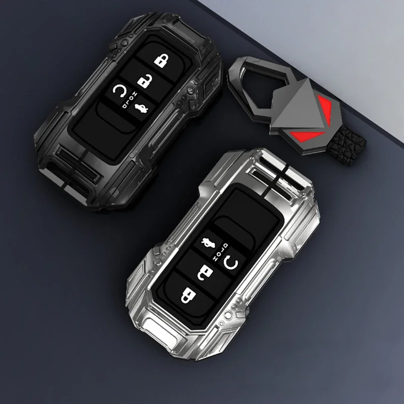 

Zinc Alloy Car Remote Key Case Fob Cover Protector Holder Shell For Honda Civic Accord HR-V CR-V CRV 2022 2023 Accessories
