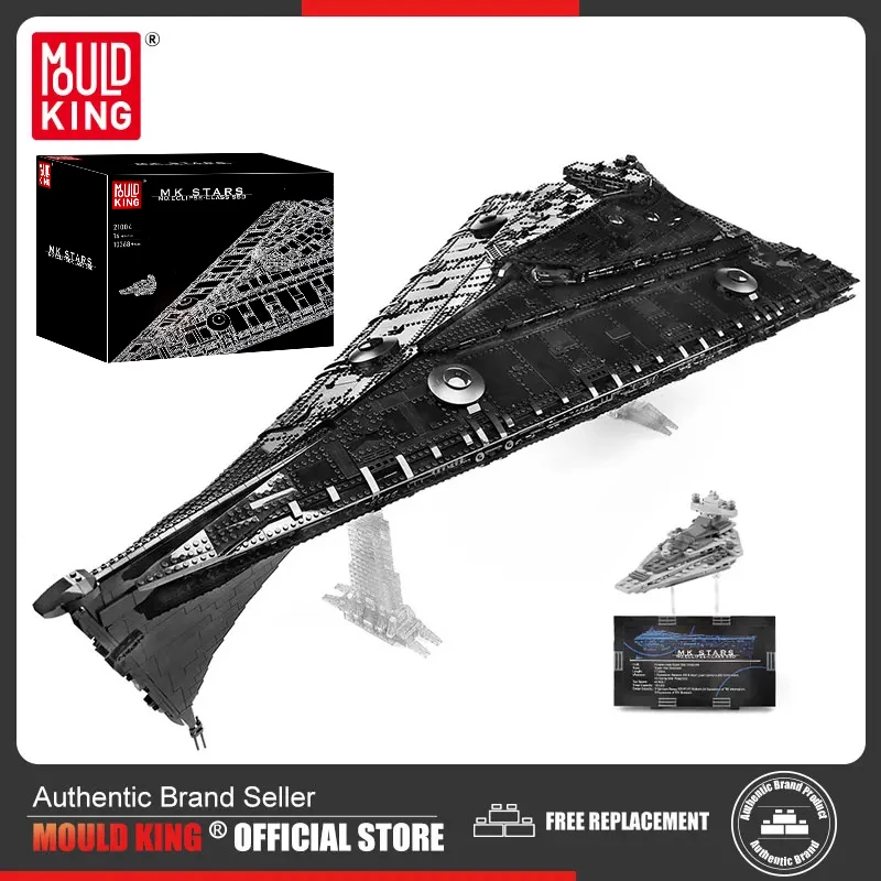 MOULD KING 21004 Building Blocks Star Destroyer Eclipse-Class Dreadnought model Assembly Bricks Kids DIY Toys Birthday Gifts