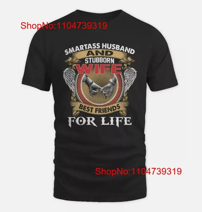 Smartass mari et femme tenace meilleurs amis pour la vie t-shirt vintage lavé élégant streetwear légèrement décontracté respirant