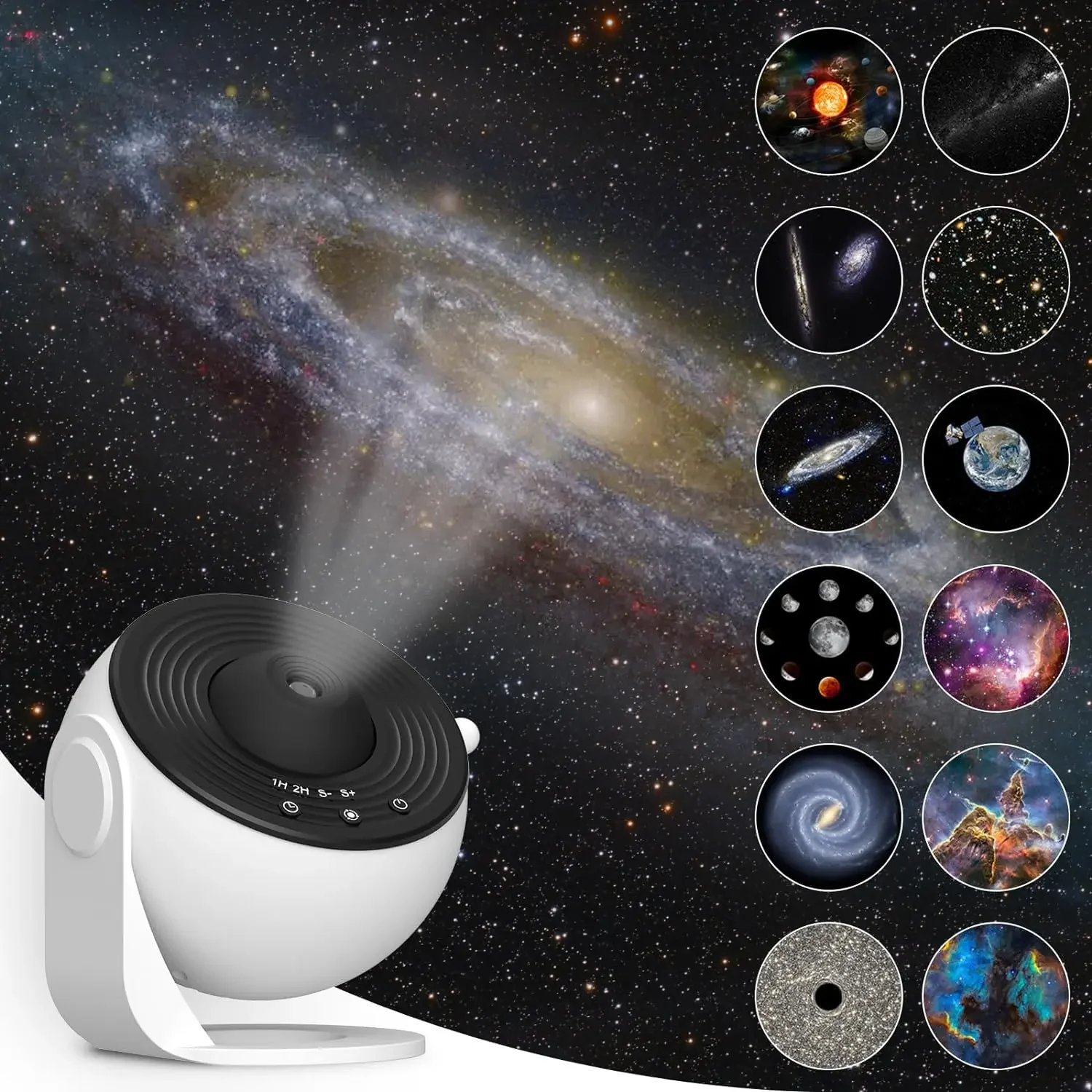 Night Light Galaxy Projector Starry Sky Projector 360° Rotate Planetarium Lamp For Kids Bedroom Valentines Day Gift Wedding Dec