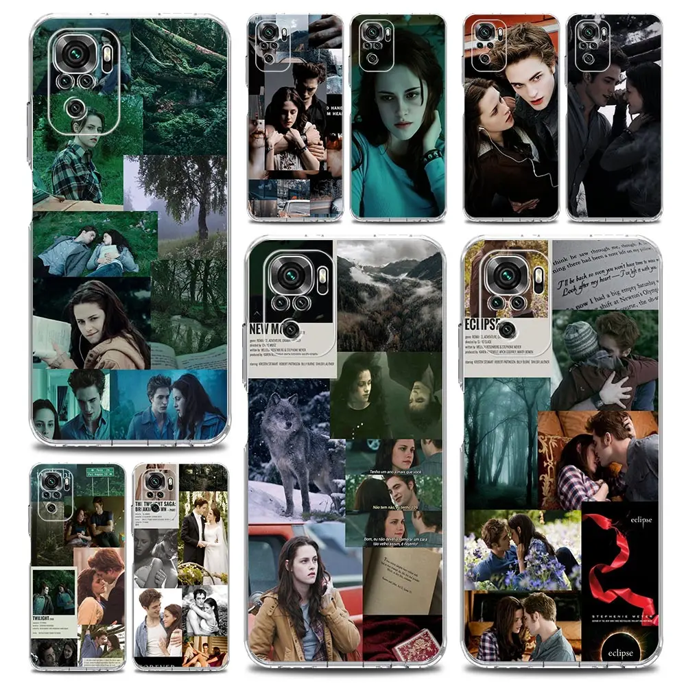 Twilight Saga Phone Case For Xiaomi Redmi Note 13 12 5G 9S 9 8 10 11 Pro Plus 4G 9T 13C 12C10C 9C 9A 7 Clear Cover