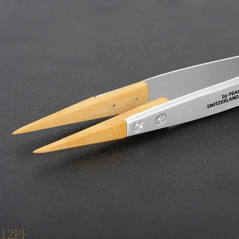 12PF Insulated Watch Repair Tweezer For Accuracy Electronics And Jewelry Work