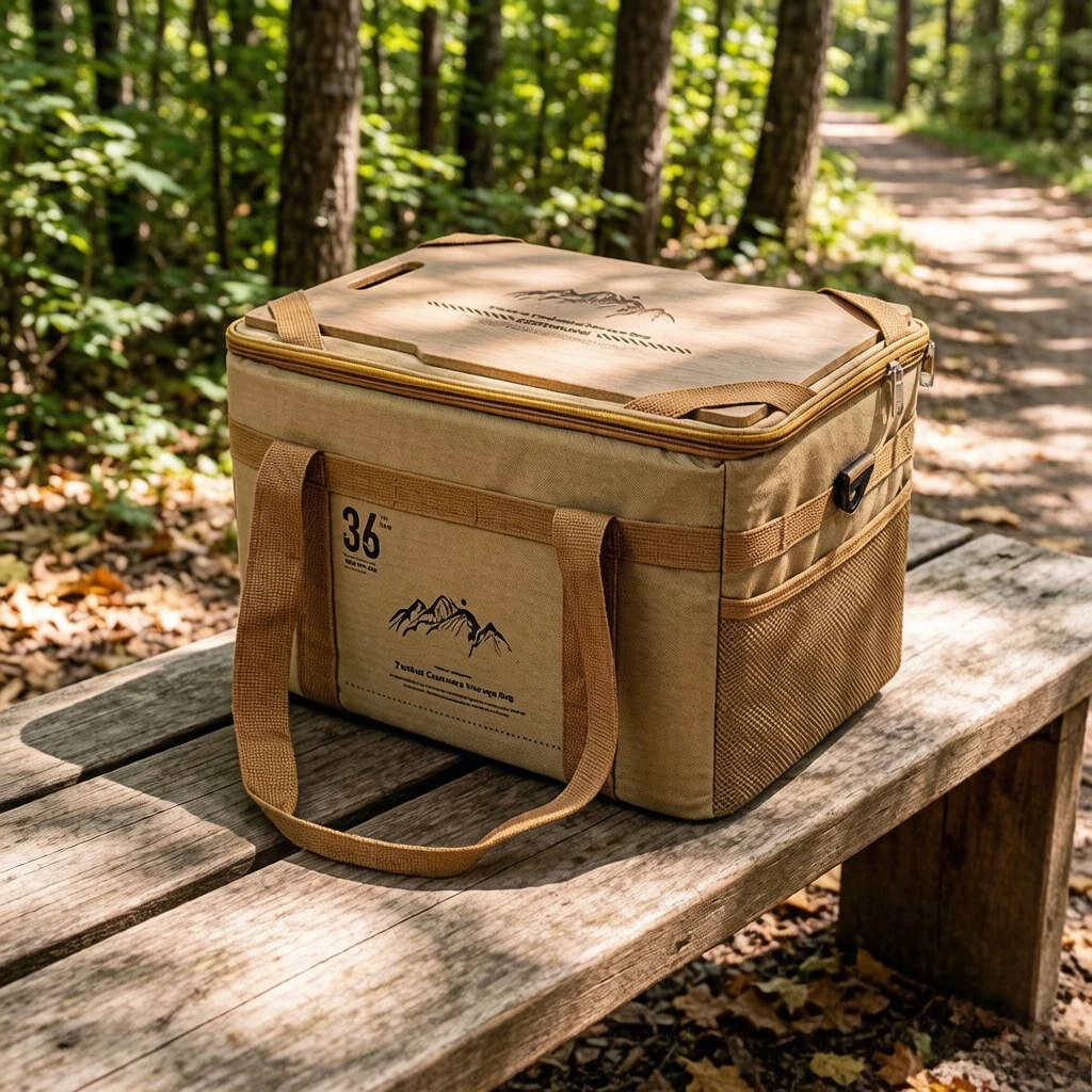 New Tactical Camping Storage Bag with Tableboard, Multifunctional Outdoor Organizer, Portable Equipment , Scratch-Proof Durable