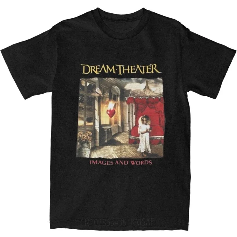 

Couple T Shirt Rock Music Band Theatersed Heavy Metal Dreamsed T-Shirts Tee Shirt Retro Print Cotton Clothing Gift Idea