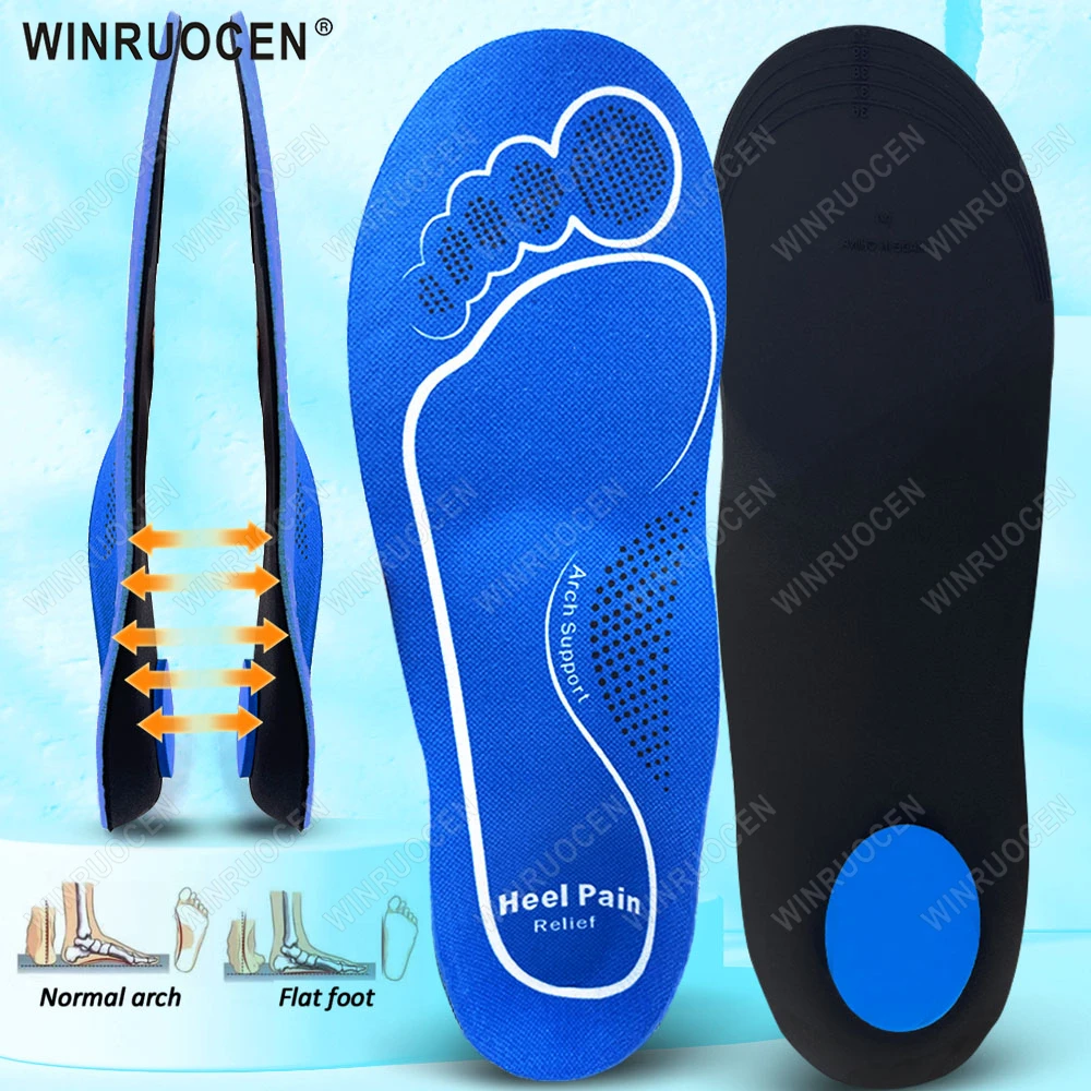 

Orthopedic Sport Shoes Insoles Heel Damping Sneaker Sole For Flat Feet High Arch Support Pressure-relieving Plantillas Insert