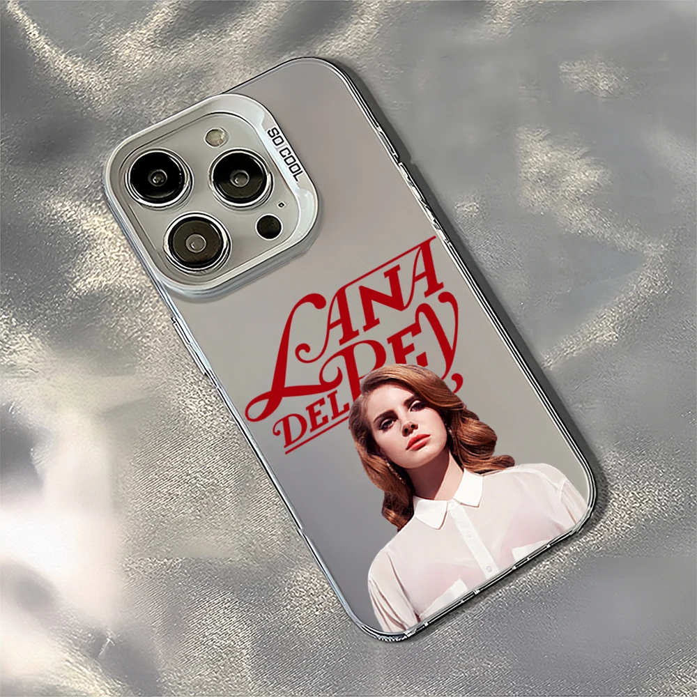 Singer L-Lana Del R-Rey Born to Die Laser Phone Case for iPhone 12 11 13 14 15 16 Max Pro Plus IMD Shockproof Silicone Coque