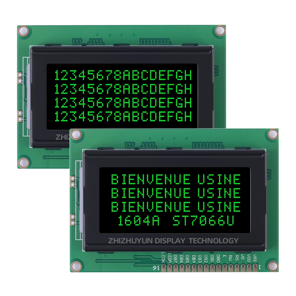 Гарантия качества LCD1604A 3,3 В Европейский ЖК-дисплей BTN черная пленка синяя буква St7066U контроллер 5,5-дюймовый ЖК-экран